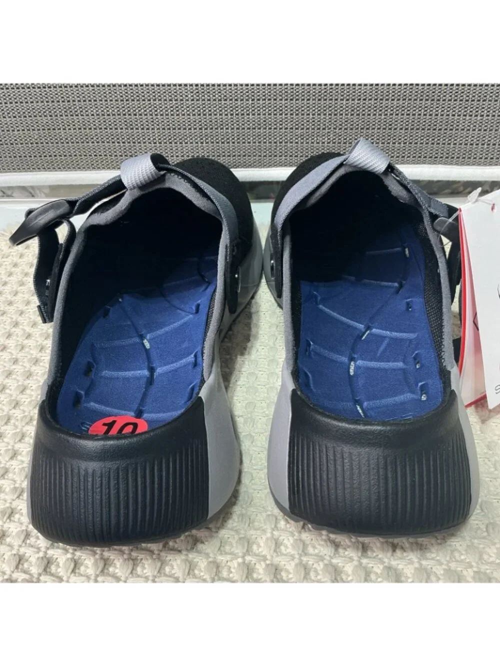 Spyder Ranger Sandals Water Black Clog Style Slip On Men US 10